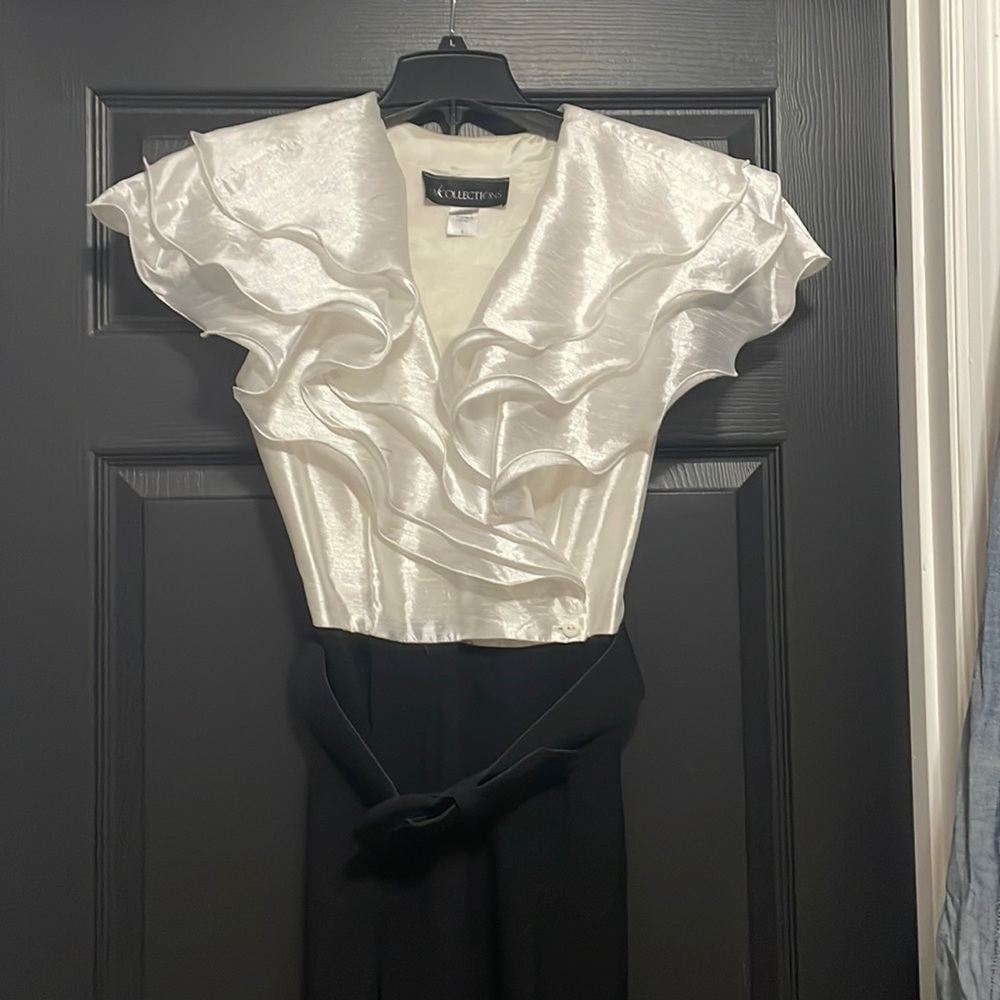Vintage BB /Collections black and white jumpsuit